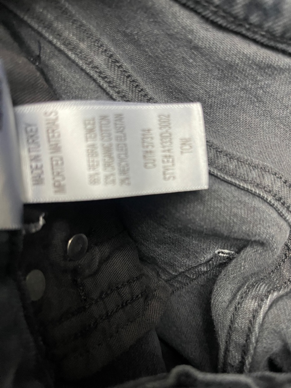 Agolde Toni raw hem washed black jeans 25 - Picture 5 of 8